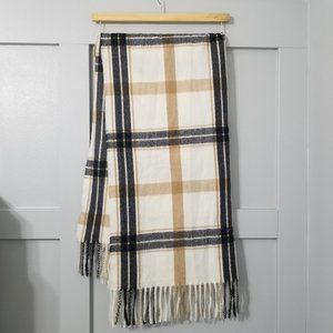 Cozy Knit Scarf - Plaid (OS) - HOLLISTER